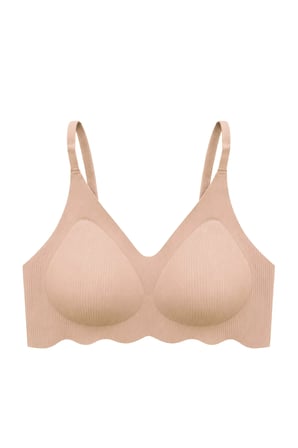 Seamless Bra - Elara | Ten Lazer Kesim Balensiz İnce Fitil Dokulu Dikişsiz Kadın Sütyen