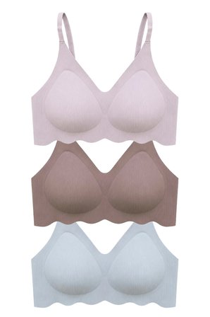 Seamless Bra - Elara | Lazer Kesim Balensiz İnce Fitil Dokulu Dikişsiz Kadın Sütyen 3'lü Paket