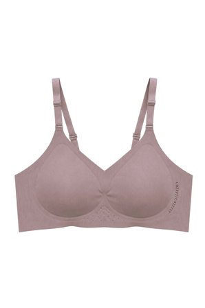Seamless Bra - Alure | Kahverengi Lazer Kesim Balensiz Perfore Detaylı Dikişsiz Kadın Sütyen