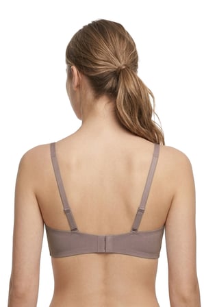 Seamless Bra - Lucent | Kahverengi Lazer Kesim Balensiz Ön Çapraz Şerit Detaylı Kadın Sütyen