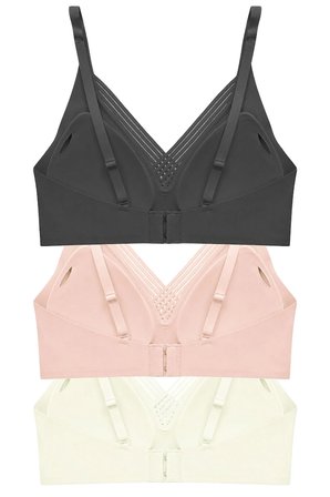 Seamless Bra - Lucent | Lazer Kesim Balensiz Ön Çapraz Şerit Detaylı Kadın Sütyen 3'lü Paket-2