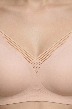 Seamless Bra - Lucent | Lazer Kesim Balensiz Ön Çapraz Şerit Detaylı Kadın Sütyen 3'lü Paket-2