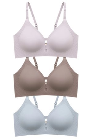 Seamless Bra - Elune | Lazer Kesim Balensiz Dekolte Taş Detaylı Dikişsiz Kadın Sütyen 3'lü Paket