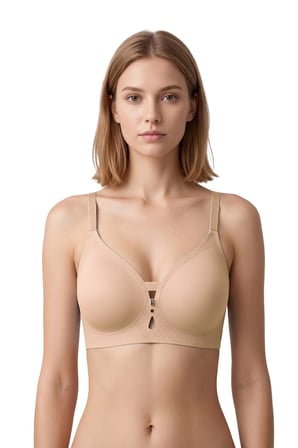 Seamless Bra - Elune | Ten Lazer Kesim Balensiz Dekolte Taş Detaylı Dikişsiz Kadın Sütyen