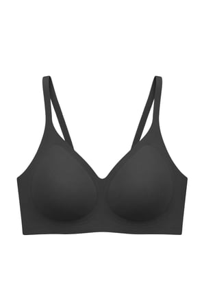 Seamless Bra - Aurea | Siyah Lazer Kesim Dikişsiz Kontur Detaylı Balensiz Kadın Sütyen