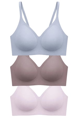 Seamless Bra - Aurea | Lazer Kesim Dikişsiz Kontur Detaylı Balensiz Kadın Sütyen 3'lü Paket