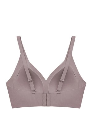 Seamless Bra - Velora | Kahverengi Lazer Kesim Balensiz Rib Dokulu Dikişsiz Kadın Sütyen