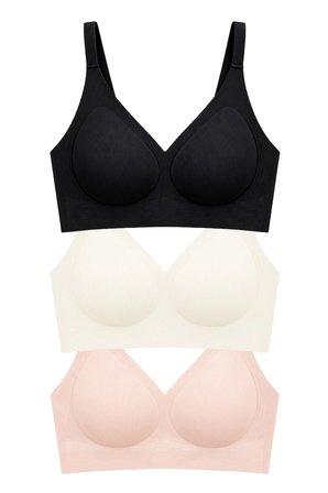 Seamless Bra - Velora | Lazer Kesim Balensiz Rib Dokulu Dikişsiz Kadın Sütyen 3'lü Paket-2