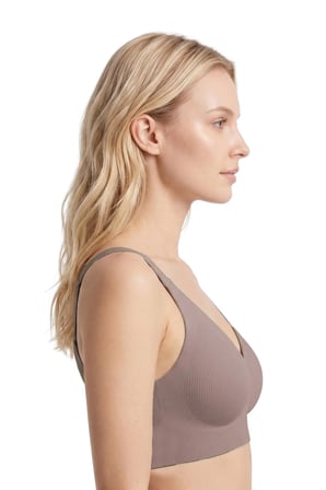 Seamless Bra - Velora | Lazer Kesim Balensiz Rib Dokulu Dikişsiz Kadın Sütyen 3'lü Paket
