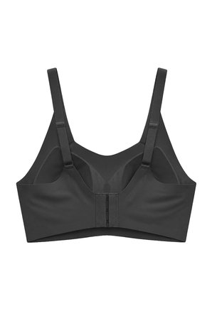 Seamless Bra - Elaris | Siyah Lazer Kesim Balensiz Dekolteli Şerit Detay Dikişsiz Kadın Sütyen