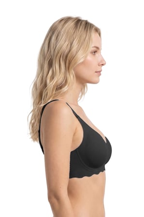 Seamless Bra - Lumera|Lazer Kesim Balensiz Rib Dokulu Dalga Kesim Dikişsiz Kadın Sütyen 3'lü Paket-2