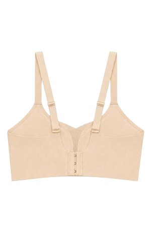 Seamless Bra - Nuvia |Ten Lazer Kesim Klipsli Önden Açılabilir Rib Dokulu Dikişsiz Emzirme Sütyeni