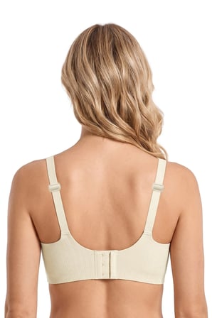 Seamless Bra - Mavelle | Krem Lazer Kesim Klipsli ve Çıtçıtlı Önü Açılabilir Emzirme Sütyeni