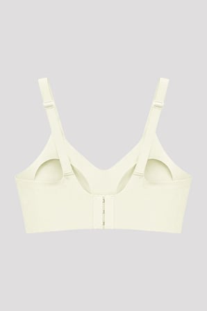 Seamless Bra - Mavelle | Krem Lazer Kesim Klipsli ve Çıtçıtlı Önü Açılabilir Emzirme Sütyeni