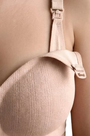 Seamless Bra - Mavelle | Ten Lazer Kesim Klipsli ve Çıtçıtlı Önü Açılabilir Emzirme Sütyeni