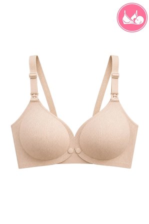 Seamless Bra - Mavelle | Ten Lazer Kesim Klipsli ve Çıtçıtlı Önü Açılabilir Emzirme Sütyeni