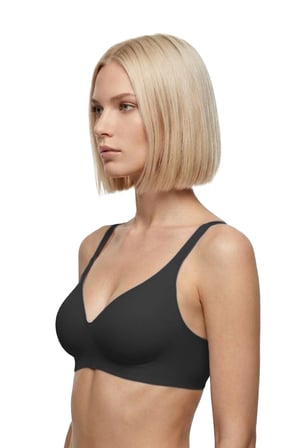 Seamless Bra - Avelis | Siyah Lazer Kesim Dikişsiz Balensiz İz Bırakmayan Kadın Sütyen