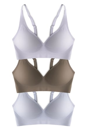 Seamless Bra - Avelis | Lazer Kesim Dikişsiz Balensiz İz Bırakmayan Kadın Sütyen 3'lü Paket
