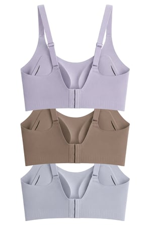 Seamless Bra - Solena | Lazer Kesim Dikişsiz Balensiz Toparlayıcı Kadın Sütyen 3'lü Paket