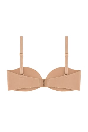 Seamless Bra - Serina | Ten Balenli Lazer Kesim Yarım Dolgulu Push Up Straplez Kadın Sütyen