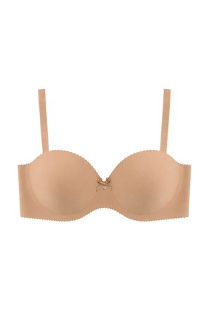 Seamless Bra - Serina | Ten Balenli Lazer Kesim Yarım Dolgulu Push Up Straplez Kadın Sütyen
