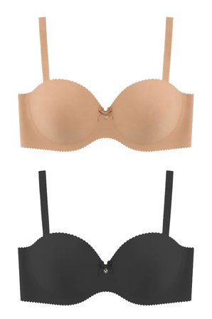 Seamless Bra - Serina | Balenli Lazer Kesim Yarım Dolgulu Push Up Straplez Kadın Sütyen 2'li Paket