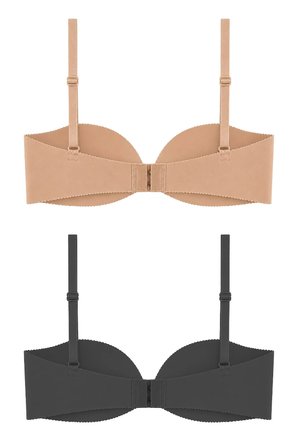 Seamless Bra - Serina | Balenli Lazer Kesim Yarım Dolgulu Push Up Straplez Kadın Sütyen 2'li Paket