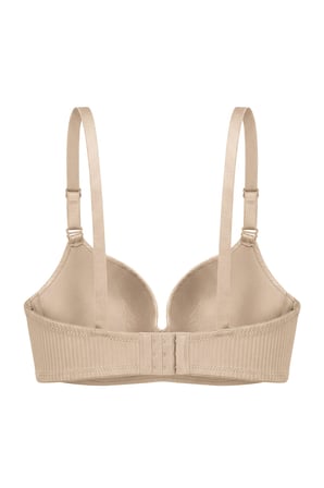 Seamless Bra - Rivelle | Ten Mikro Çizgi Desenli Balensiz Günlük Kadın Sütyen