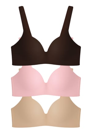Seamless Bra - Norea | Micro Balensiz Dolgusuz Toparlayıcı Kadın Sütyen 3'lü Paket