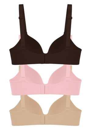 Seamless Bra - Norea | Micro Balensiz Dolgusuz Toparlayıcı Kadın Sütyen 3'lü Paket