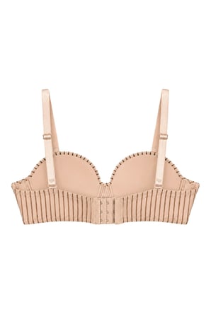 Seamless Bra - Striva | Ten Mikro Çizgi Desenli Balenli Toparlayıcı Kadın Sütyen