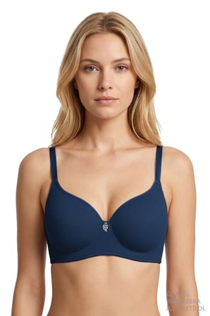 Seamless Bra - Renoa | Rib Dokulu Balensiz Doğal Form Straplez Kadın Sütyen 3'lü Paket