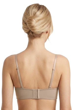 Seamless Bra - Renoa | Rib Dokulu Balensiz Doğal Form Straplez Kadın Sütyen 3'lü Paket-3