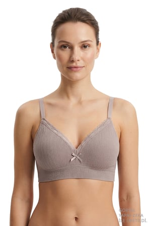 Bra - Sorel | Büyük Beden Bambu Balensiz Minimizer Dantel Detaylı Kadın Sütyen 3'lü Paket