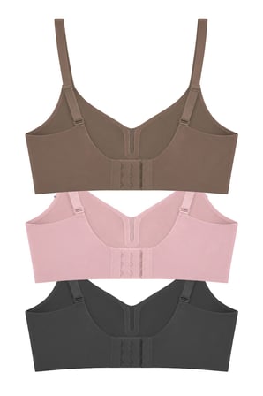 Seamless Bra - Eloria | Lazer Kesim Dikişsiz Balensiz İz Bırakmayan Tül Detaylı Sütyen 3'lü Paket-2