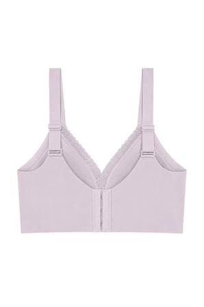 Seamless Bra - Seravia | Lila Lazer Kesim Dantelli Minimizer Kadın Sütyen
