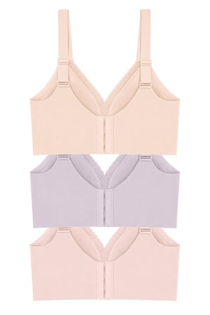 Seamless Bra - Seravia | Lazer Kesim Dantelli Minimizer Kadın Sütyen 3'lü Paket