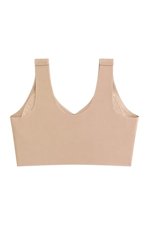 Seamless Bra - Neriva | Kahverengi Lazer Kesim Önden Düğmeli Minimizer Kadın Sütyen