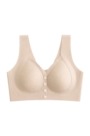 Seamless Bra - Neriva | Ten Lazer Kesim Önden Düğmeli Minimizer Kadın Sütyen