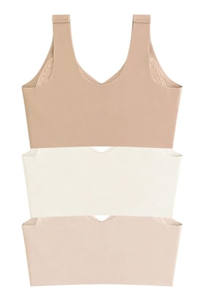Seamless Bra - Neriva | Lazer Kesim Önden Düğmeli Minimizer Kadın Sütyen 3'lü Paket-2