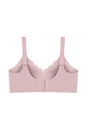 Seamless Bra - Mirena | Pudra Lazer Kesim Rib Dokulu Toparlayıcı Balensiz Kadın Sütyen