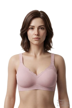 Seamless Bra - Mirena | Lazer Kesim Rib Dokulu Toparlayıcı Balensiz Kadın Sütyen 3'lü Paket