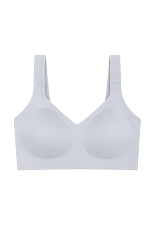 Seamless Bra - Velisse | Gri Lazer Kesim Balensiz Toparlayıcı Minimizer Kadın Sütyen