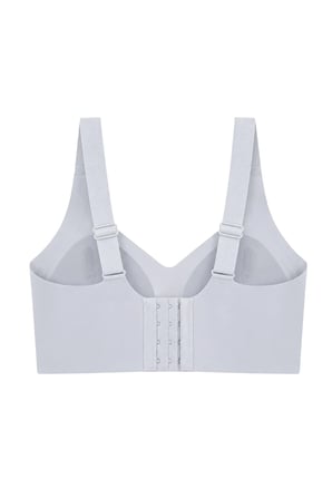 Seamless Bra - Velisse | Gri Lazer Kesim Balensiz Toparlayıcı Minimizer Kadın Sütyen