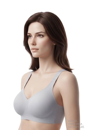 Seamless Bra - Velisse | Gri Lazer Kesim Balensiz Toparlayıcı Minimizer Kadın Sütyen