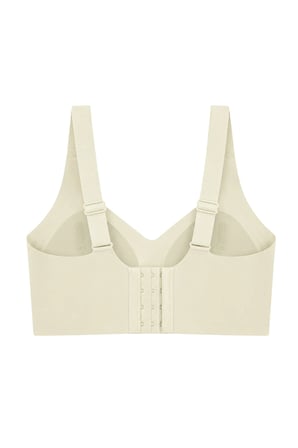 Seamless Bra - Velisse | Krem Lazer Kesim Balensiz Toparlayıcı Minimizer Kadın Sütyen