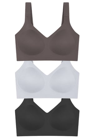 Seamless Bra - Velisse | Lazer Kesim Balensiz Toparlayıcı Minimizer Kadın Sütyen 3'lü Paket