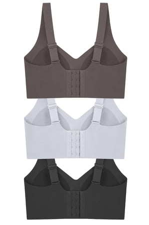 Seamless Bra - Velisse | Lazer Kesim Balensiz Toparlayıcı Minimizer Kadın Sütyen 3'lü Paket