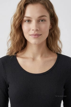 Premium - Serene Collection | Antrasit Rib Dokulu Vücuda Oturan Bol Paça Viskon Kadın Pijama Takımı