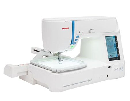 Janome Skyline S9 Dikiş Makinesi Beyaz - Mavi